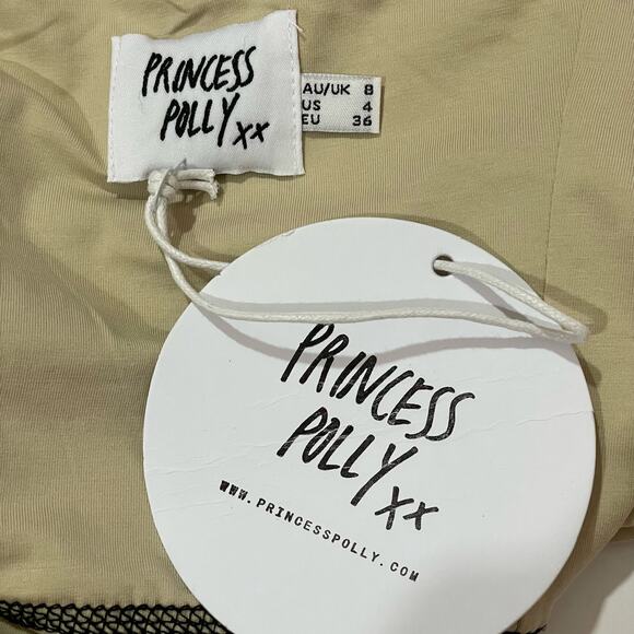 NWT Princess Polly Leilani Top - Beige - US 4 - Picture 9 of 13